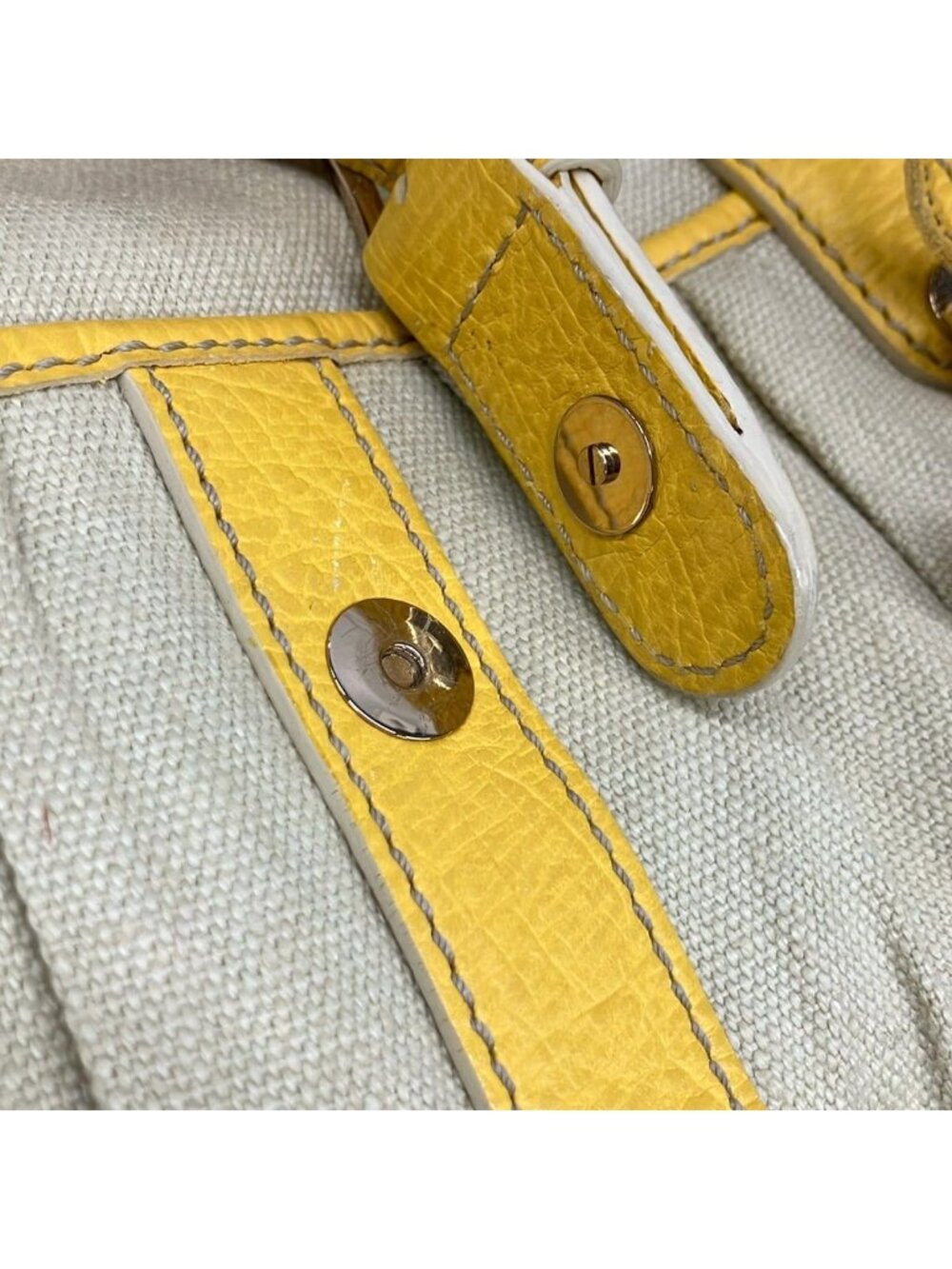Celine Tote Lily Beige Yellow Leather - Picture 12 of 15